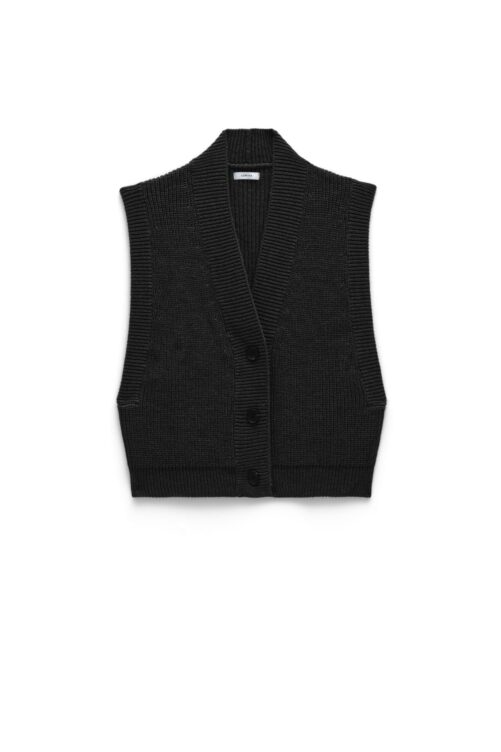 Must kootud vest