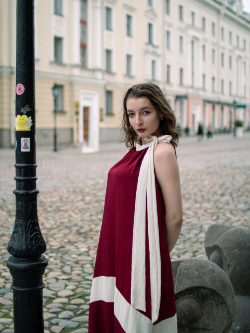 Seotava kaelusega kleit - Image 3