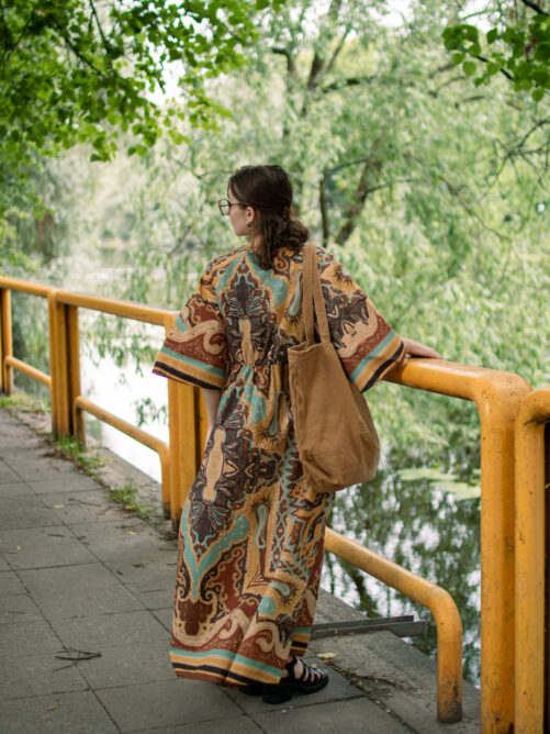 Kirju puuvillane kleit - Image 3