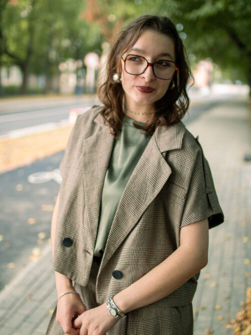 Lühike ruuduline jakk - Image 2