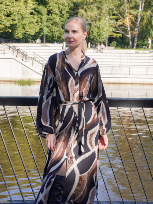 Kirju viskoosist kleit - Image 3