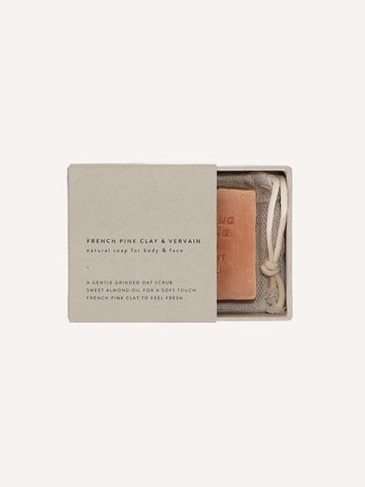 Monk & Anna looduslik seep näole ja kehale - french pink clay + vervain