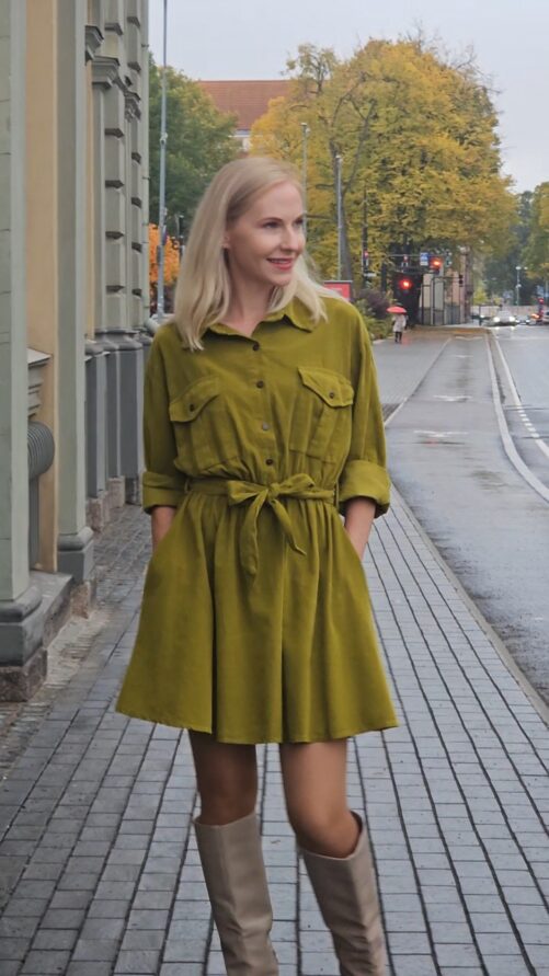 Lühike velvetine kleit - Image 2