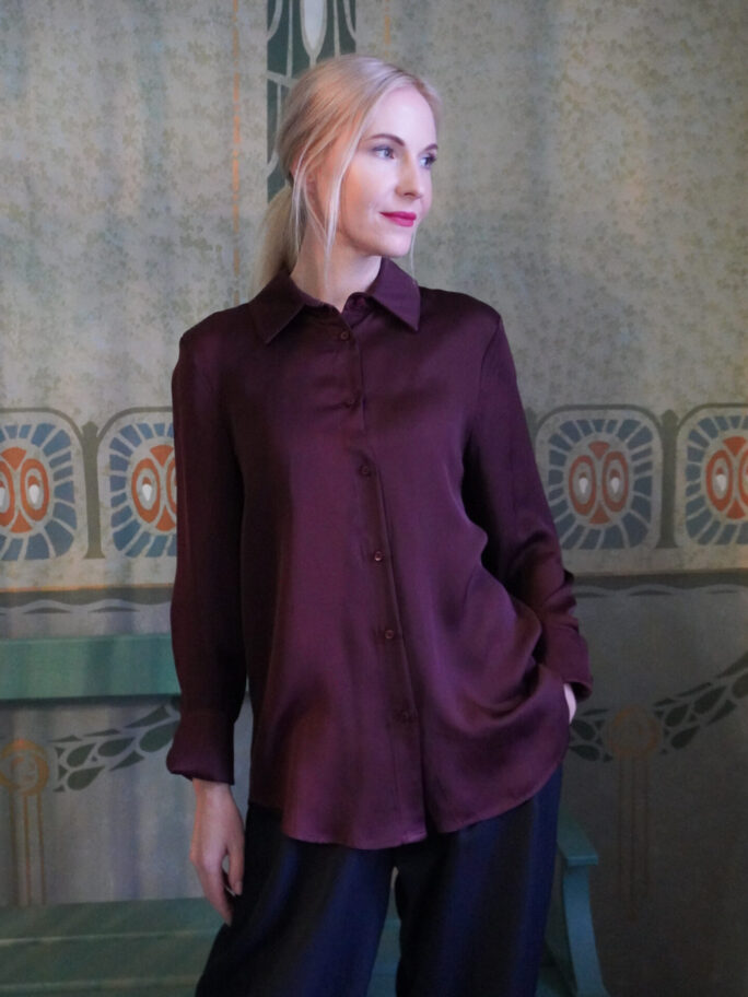 Lilla viskoosist pluus