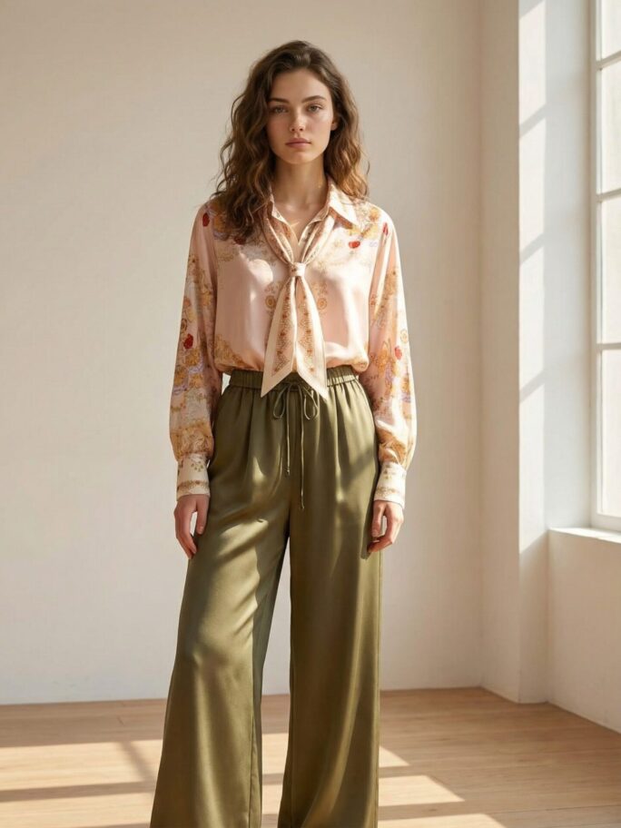 Rohelised laiad püksid