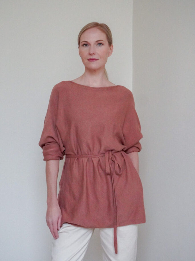 õhuke vööga kampsun