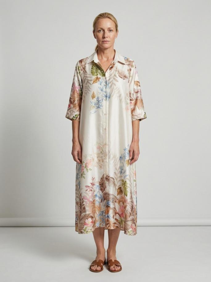 Pikk kirju särk-kleit