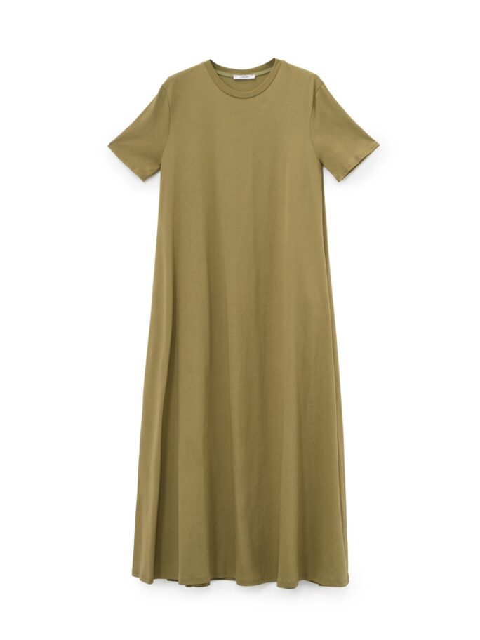 Roheline puuvillane kleit