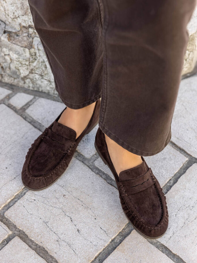 Pruunid loafersid